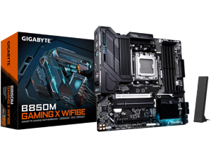 GIGABYTE B850M GAMING X WIFI6E AM5 LGA 1718 mATX DDR5 M.2 PCIe 5.0 USB-C 2.5GbE LAN EZ-Latch 5-Year Warranty