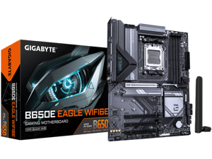 GIGABYTE B650E EAGLE WIFI6E AMD AM5 LGA 1718 E-ATX Motherboard, Supports AMD Ryzen 9000/8000/7000 Series Processors, DDR5, 8+2+2 Total Power Phase, 3x M.2, PCIe 5.0, USB 3.2 Gen 1 Type-C, Wi-Fi 6E, 2. GIGABYTE B650E EAGLE WIFI6E AMD AM5 LGA 1718 E-ATX Motherboard, Supports AMD Ryzen 9000/8000/7000 Series Processors, DDR5, 8+2+2 Total Power Phase, 3x M.2, PCIe 5.0, USB 3.2 Gen 1 Type-C, Wi-Fi 6E, 2.