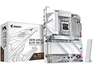 GIGABYTE X870 AORUS ELITE X3D ICE AMD AM5 ATX Motherboard, Support AMD Ryzen 9000/8000/7000 Series, DDR5, 16+2+2 Power Phase, 4x M.2, PCIe 5.0, USB4, WIFI7, PCIe-EZ Latch Plus, 5-Year Warranty GIGABYTE X870 AORUS ELITE X3D ICE AMD AM5 ATX Motherboard, Support AMD Ryzen 9000/8000/7000 Series, DDR5, 16+2+2 Power Phase, 4x M.2, PCIe 5.0, USB4, WIFI7, PCIe-EZ Latch Plus, 5-Year Warranty