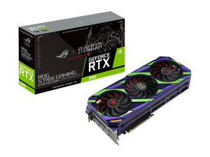 ASUS ROG Strix NVIDIA GeForce RTX 3080 OC EVA EDITION Gaming Graphics Card (PCIe 4.0, 12GB GDDR6X, HDMI 2.1, DisplayPort 1.4a, Axial-tech Fan Design, 2.9-slot, Super Alloy Power II, GPU Tweak), LHR