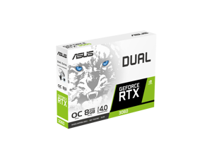ASUS Dual GeForce RTX 3060 White OC Edition 8GB GDDR6 (PCIe 4.0, 8GB GDDR6, HDMI 2.1, DisplayPort 1.4a) DUAL-RTX3060-O8G-WHITE
