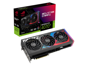 ASUS ROG Strix NVIDIA GeForce RTX 4070 Ti OC Edition Gaming Graphics Card (PCIe 4.0, 12GB GDDR6X, HDMI 2.1a, DisplayPort 1.4a) ROG-STRIX-RTX4070TI-O12G-GAMING