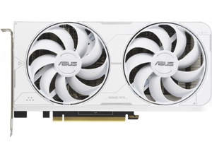 ASUS Dual NVIDIA GeForce RTX 3060 Ti White OC Edition Graphics Card (PCIe 4.0, 8GB GDDR6X memory, HDMI 2.1, DisplayPort 1.4a, 2-slot design, Axial-tech fan design) DUAL-RTX3060TI-O8GD6X-WHITE