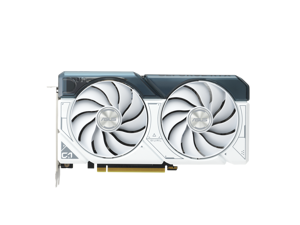 ASUS Dual GeForce RTX 4060 OC White Edition 8GB GDDR6 (PCIe 4.0, 8GB GDDR6, DLSS 3, HDMI 2.1a, DisplayPort 1.4a, 2.5-slot design, Axial-tech fan design, 0dB technology) DUAL-RTX4060-O8G-WHITE