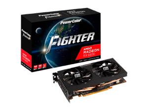 PowerColor Fighter Radeon RX 6600 8GB GDDR6 PCI Express 4.0 ATX Video Card AXRX 6600 8GBD6-3DH