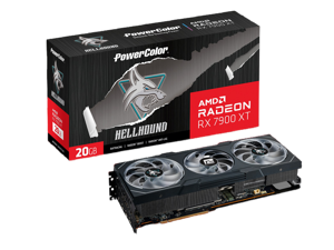 PowerColor Hellhound Radeon RX 7900 XT 20GB GDDR6 PCI Express 4.0 ATX Video Card RX7900XT 20G-L/OC