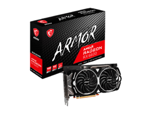 MSI ARMOR Radeon RX 6600 8GB GDDR6 PCI Express 4.0 ATX Video Card RX 6600 ARMOR 8G