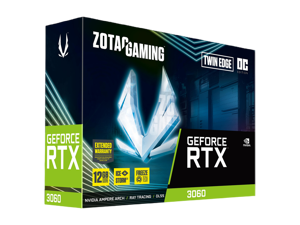 ZOTAC GAMING GeForce RTX 3060 Twin Edge OC 12GB GDDR6 192-bit 15 Gbps PCIE 4.0 Gaming Graphics Card, IceStorm 2.0 Cooling, Active Fan Control, FREEZE Fan Stop ZT-A30600H-10M