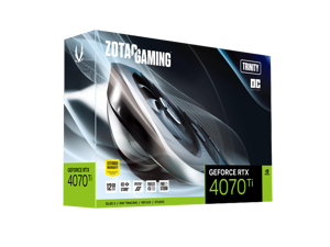 ZOTAC GAMING GeForce RTX 4070 Ti Trinity OC DLSS 3 12GB GDDR6X 192-bit 21 Gbps PCIE 4.0 Gaming Graphics Card, IceStorm 2.0 Advanced Cooling, SPECTRA 2.0 RGB Lighting, ZT-D40710J-10P