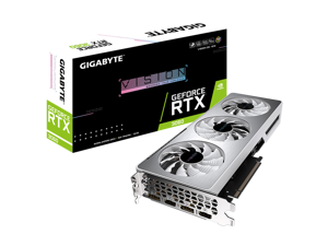 GIGABYTE Vision OC GeForce RTX 3060 12GB GDDR6 PCI Express 4.0 ATX Video Card GV-N3060VISION OC-12GD (rev. 2.0) (LHR)