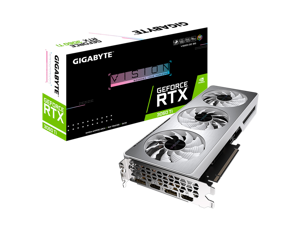 GIGABYTE Vision OC GeForce RTX 3060 Ti 8GB GDDR6 PCI Express 4.0 ATX Video Card GV-N306TVISION OC-8GD (rev. 2.0) (LHR)