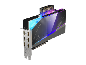 GIGABYTE AORUS GeForce RTX 3080 XTREME WATERFORCE WB 10G (rev. 2.0) Graphics Card, WATERFORCE Water Block Cooling System, 10GB 320-bit GDDR6X, GV-N3080AORUSX WB-10GD Rev2.0 Video Card (LHR)