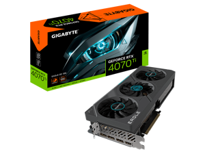 GIGABYTE GeForce RTX 4070 Ti EAGLE OC 12G Graphics Card, 3x WINDFORCE Fans, 12GB 192-bit GDDR6X, GV-N407TEAGLE OC-12GD Video Card