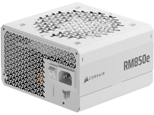 CORSAIR RM850e (2025) Fully Modular Low-Noise ATX Power Supply with 12V-2x6 Cable – ATX 3.1 & PCIe 5.1 Compliant, Cybenetics Gold Efficiency, 105°C-Rated Capacitors, Modern Standby Mode – White CORSAIR RM850e (2025) Fully Modular Low-Noise ATX Power Supply with 12V-2x6 Cable – ATX 3.1 & PCIe 5.1 Compliant, Cybenetics Gold Efficiency, 105°C-Rated Capacitors, Modern Standby Mode – White