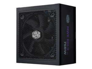 Cooler Master MWE Gold 750 V3 ATX 3.1 Full Modular PSU, 750W, 80+ Gold Efficiency, 90° 12VHPWR|450W PCIe 5.1, Japanese Capacitors, Zero-RPM Mode, Hexagonal Fan Cover, 10-Year