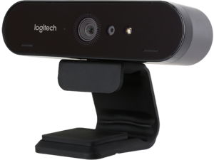 Logitech Brio 4K Webcam, Ultra 4K HD Video Calling, Noise-Canceling mic, HD Auto Light Correction, Wide Field of View, Works with Microsoft Teams, Zoom, Google Voice, PC/Mac/Laptop/Macbook/Tablet