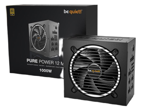 be quiet! Pure Power 12 M 1000W ATX 3.0 Power Supply | 80+ Gold Efficiency | PCIe 5.0 compatible 10 Year Warranty