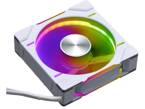 Phanteks D30-120 DRGB PWM FAN, Premium D-RGB Performance Fan, ARGB/DRGB lighting, Daisy-chain Fan Linking system, White Phanteks D30-120 DRGB PWM FAN, Premium D-RGB Performance Fan, ARGB/DRGB lighting, Daisy-chain Fan Linking system, White