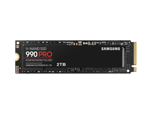 SAMSUNG SSD 990 PRO 2TB, PCIe 4.0 M.2 2280, Seq. Read Speeds Up-to 7,450MB/s (MZ-V9P2T0B/AM)