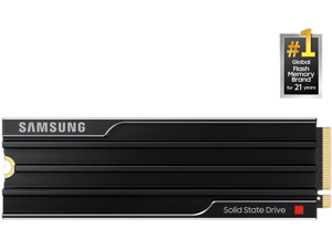 SAMSUNG SSD 9100 PRO with Heatsink 1TB, PCIe 5.0x4 M.2 2280, Seq. Read Speeds Up to 14,800/13,400 MB/s, Best for AI Computing, Gaming, and Heavy Duty Workstations (MZ- VAP1T0CW)