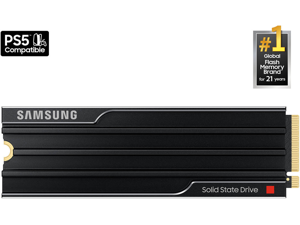 SAMSUNG SSD 9100 PRO with Heatsink 4TB, PCIe 5.0x4 M.2 2280, Seq. Read Speeds Up to 14,800/13,400 MB/s, Best for AI Computing, Gaming, and Heavy Duty Workstations (MZ-VAP4T0CW)