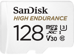 SANDISK 128GB High Endurance Video microSDXC Card with Adapter for dash cam and home monitoring systems - C10, U3, V30, 4K UHD, Micro SD Card - SDSQQNR-128G-GN6IA SANDISK 128GB High Endurance Video microSDXC Card with Adapter for dash cam and home monitoring systems - C10, U3, V30, 4K UHD, Micro SD Card - SDSQQNR-128G-GN6IA