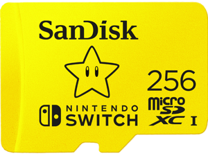 SanDisk 256GB microSDXC UHS-I for Nintendo Switch, Speed Up to 100MB/s (SDSQXAO-256G-GNCZN)