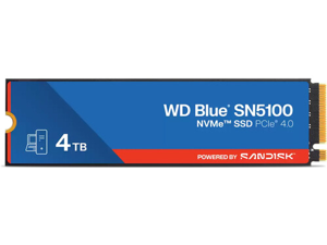 WD Blue SN5100 4TB NVMe SSD, PCIe Gen 4.0, up to 6,900 MB/s read speeds WD Blue SN5100 4TB NVMe SSD, PCIe Gen 4.0, up to 6,900 MB/s read speeds