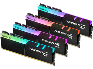 G.SKILL TridentZ RGB Series 128GB (4 x 32GB) 288-Pin PC RAM DDR4 3200 (PC4 25600) Desktop Memory Model F4-3200C16Q-128GTZR