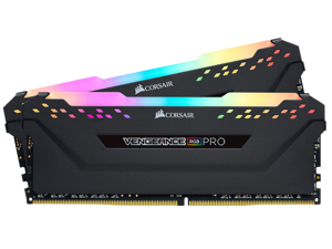 CORSAIR Vengeance RGB Pro 32GB (2 x 16GB) 288-Pin PC RAM DDR4 3200 (PC4 25600) Desktop Memory Model CMW32GX4M2E3200C16