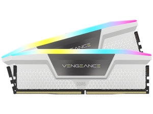 CORSAIR Vengeance RGB 32GB (2 x 16GB) 288-Pin PC RAM DDR5 6000 (PC5 48000) Desktop Memory Model CMH32GX5M2E6000C36W