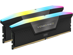 CORSAIR Vengeance RGB 32GB (2 x 16GB) 288-Pin PC RAM DDR5 6400 (PC5 51200) Desktop Memory Model CMH32GX5M2B6400C36