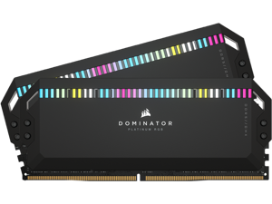 CORSAIR Dominator Platinum RGB 32GB (2 x 16GB) 288-Pin PC RAM DDR5 6400 (PC5 51200) Desktop Memory Model CMT32GX5M2B6400C32