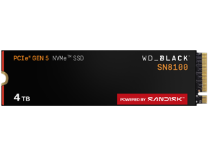 4TB* WD_BLACK™ SN8100 PCIe® 5.0x4 NVMe™ M.2 SSD - WDS400T1X0M-00CMT0