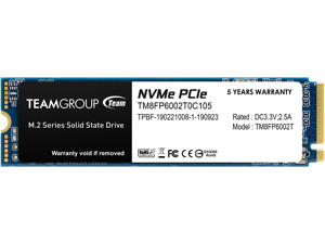 Team Group MP33 M.2 2280 2TB PCIe 3.0 x4 with NVMe 1.3 3D NAND Internal Solid State Drive (SSD) TM8FP6002T0C101