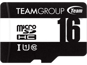 Team 16GB microSDHC UHS-I/U1 Class 10 Memory Card with Adapter, Speed Up to 80MB/s (TUSDH16GCL10U03) Team 16GB microSDHC UHS-I/U1 Class 10 Memory Card with Adapter, Speed Up to 80MB/s (TUSDH16GCL10U03)