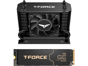 Team Group T-FORCE GE PRO M.2 2280 2TB PCIe Gen 5.0x4 with NVMe 2.0 3D NAND Internal Solid State Drive (SSD) with AirFlow 1 TM8FG3004T0C133