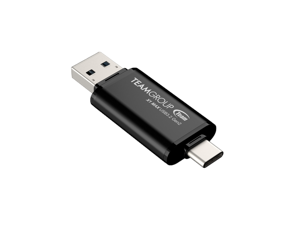 TEAM X1 MAX DRIVE 512GB BLACK USB 3.2 Gen2 External Solid State Flash Drive, Dual Interface Type-C and Type-A, Compatible with Smartphone/ Tablet/ PC/ Chromebook, Speed Up to 1000MB/s (TX1MAX3512GB01)