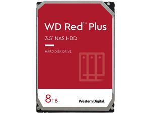 WD Red Plus 8TB CMR NAS Hard Drive HDD - 5640 RPM, SATA 6 Gb/s, 128MB Cache...