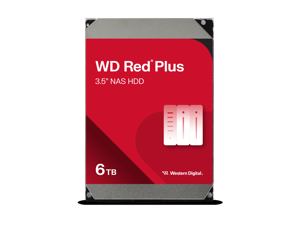 WD Red Plus WD60EFPX 6TB 5400 RPM 256MB Cache SATA 6.0Gb/s 3.5" Hard Drives