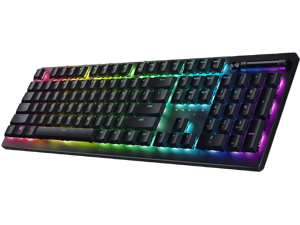 Razer DeathStalker V2 Pro Wireless Gaming Keyboard: Low-Profile Optical Switches - Clicky Purple - HyperSpeed Wireless & Bluetooth 5.0 - Up to 200 Hrs - Ultra-Durable Coated Keycaps - Chroma RGB