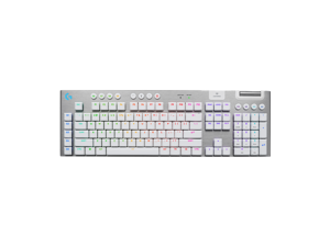 Logitech G915 X LIGHTSPEED Low profile Wireless Mechanical Gaming Keyboard - GL Brown Tactile Switches, RGB Backlighting - White