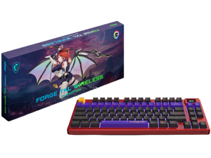 MSI Forge TKL Wireless MLG Edition Gaming Keyboard-Mechanical Linear Switches, Dye-Sublimated PBT Keycaps, Anti-Slip Base, RGB, USB 2.0, Bluetooth, 2.4 GHz MSI Forge TKL Wireless MLG Edition Gaming Keyboard-Mechanical Linear Switches, Dye-Sublimated PBT Keycaps, Anti-Slip Base, RGB, USB 2.0, Bluetooth, 2.4 GHz