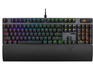 ASUS ROG Strix Scope II RX Gaming Keyboard - IP57-rated, Dampening Foam, Pre-lubed ROG RX Red Optical Switches, ABS Keycaps, multi-function controls, Xbox Game Bar function hotkeys, RGB - Black ASUS ROG Strix Scope II RX Gaming Keyboard - IP57-rated, Dampening Foam, Pre-lubed ROG RX Red Optical Switches, ABS Keycaps, multi-function controls, Xbox Game Bar function hotkeys, RGB - Black