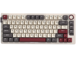Rosewill Neon S75 Wireless Mechanical Gaming Keyboard, 80-Key Layout w/ Volume Knob, Bluetooth / 2.4GHz / USB-C, Hot-Swappable Brown Switches, RGB Backlit, 6000mAh Battery, Windows & macOS, White Rosewill Neon S75 Wireless Mechanical Gaming Keyboard, 80-Key Layout w/ Volume Knob, Bluetooth / 2.4GHz / USB-C, Hot-Swappable Brown Switches, RGB Backlit, 6000mAh Battery, Windows & macOS, White