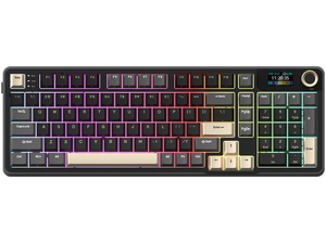 Rosewill Neon S96 Wireless Mechanical Gaming Keyboard, 98-Key Layout w/ Volume Knob, Bluetooth / 2.4GHz / USB-C, Hot-Swappable Blue Switches, RGB Backlit, 3750mAh Battery, Windows & macOS, Black Rosewill Neon S96 Wireless Mechanical Gaming Keyboard, 98-Key Layout w/ Volume Knob, Bluetooth / 2.4GHz / USB-C, Hot-Swappable Blue Switches, RGB Backlit, 3750mAh Battery, Windows & macOS, Black