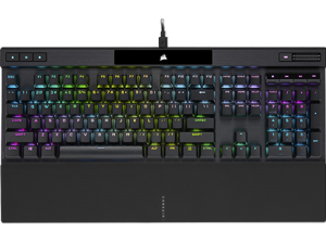 Corsair K70 RGB PRO Mechanical Gaming Keyboard - Cherry MX Speed Switches, PBT DOUBLE SHOT PRO Keycaps - Black