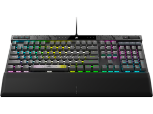 CORSAIR K70 MAX RGB Magnetic-Mechanical Gaming Keyboard - Adjustable CORSAIR MGX Switches, Dedicated Media Controls, CORSAIR AXON, Aluminum Frame - Steel Gray