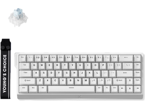 MCHOSE ACE 68 60% Mechanical Gaming Keyboard Wired Rapid Trigger Hall Effect Keyboard Magnetic Switch Hyper-Fast 8000Hz Adjustable Actuation, Hot Swap, RGB PC MAC Laptop (White / Ice Blue) MCHOSE ACE 68 60% Mechanical Gaming Keyboard Wired Rapid Trigger Hall Effect Keyboard Magnetic Switch Hyper-Fast 8000Hz Adjustable Actuation, Hot Swap, RGB PC MAC Laptop (White / Ice Blue)