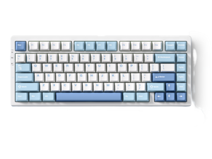 MCHOSE G75 PRO 75% Wireless Mechanical Keyboard, TKL Keyboards Tri-Mode BT5.0/2.4GHz/USB-C, Hot Swap Custom Creamy Keyboards Linear Switch, Double Shot PBT Keycaps RGB LED Backlit (Blue/Cabbage Tofu) MCHOSE G75 PRO 75% Wireless Mechanical Keyboard, TKL Keyboards Tri-Mode BT5.0/2.4GHz/USB-C, Hot Swap Custom Creamy Keyboards Linear Switch, Double Shot PBT Keycaps RGB LED Backlit (Blue/Cabbage Tofu)